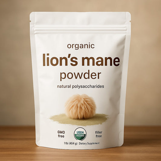 Organic Lion’s Mane Mushroom Powder – High Potency Extract